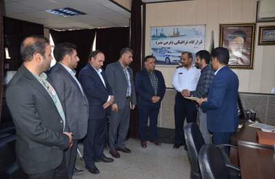 تقدیر معاون و مدیران حوزه حمل‌ونقل شهرداری قم از پلیس راهور استان