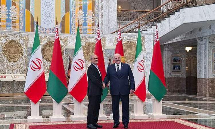 استقبال رسمی رئیس‌جمهور بلاروس از پزشکیان