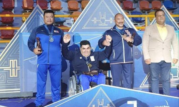 قهرمانی جهان؛ نماینده پاراوزنه‌برداری ایران رکورد جهان را شکست و طلایی شد