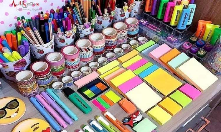 اغلب لوازم تحریرها، تولید داخل است هرچند با نشان خارجی عرضه شوند